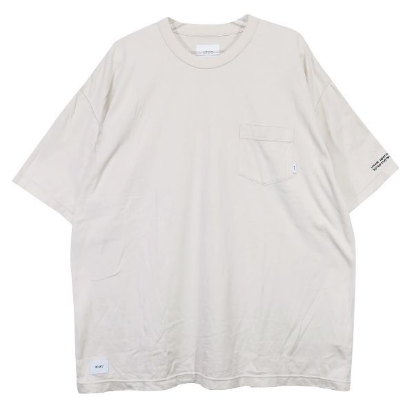 WTAPS ダブルタップス 22SS AII 01/SS/COTTON 221ATDT-CSM01 エーアイアイ ショートスリーブ コットン Tシャツ  オフホワイト カットソー 半袖