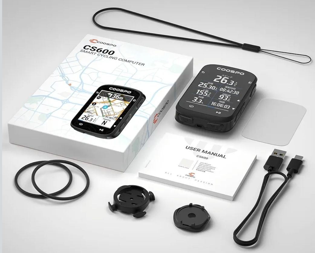 正規品 メーカー保証あり COOSPO CS600 サイクルコンピュータ GPS サイコン 2.4インチ カラータッチスクリーン 自転車 ナビ スピードメーター ロードバイク 速度計 無線Bluetooth5.0-ANT 対応 日本語説明書付き
