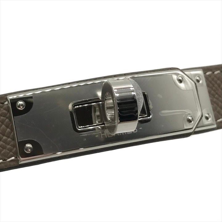 新品未使用 HERMES エルメス ケリー ベルト W刻印 エトゥープ