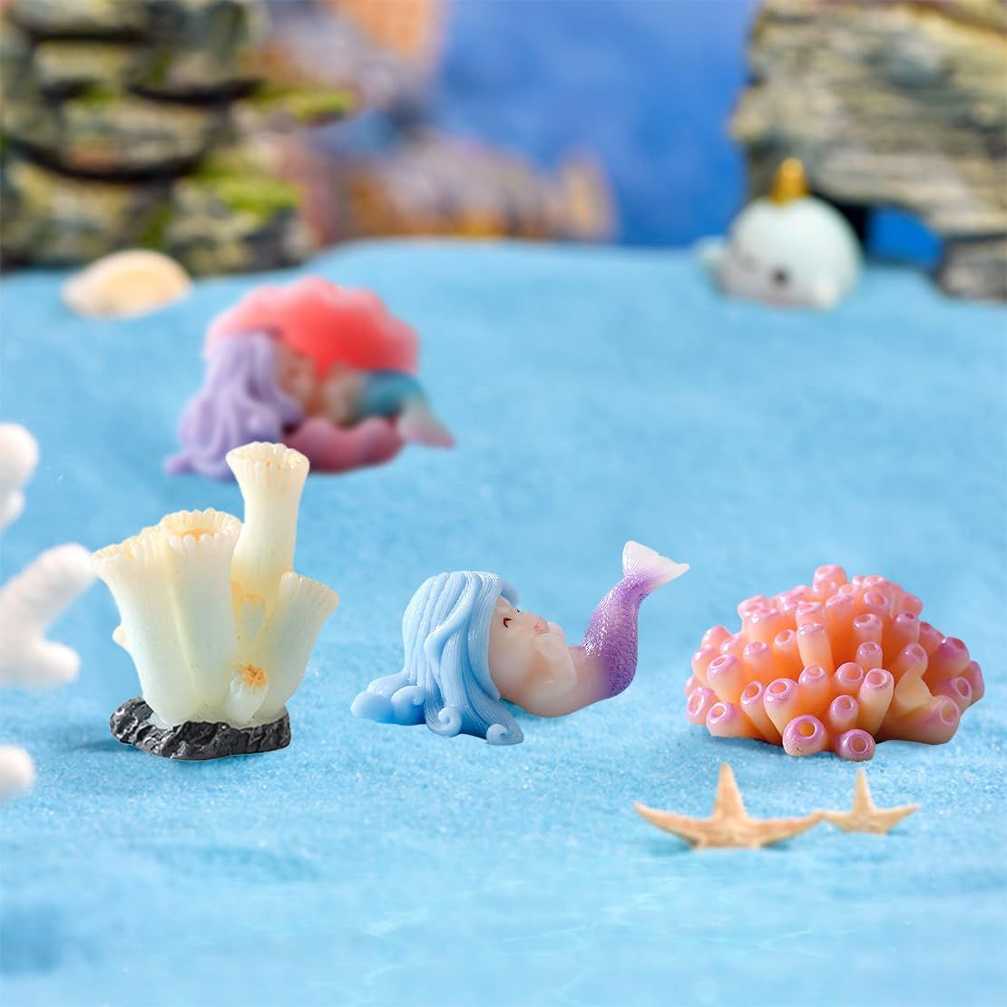 新品 DeryArcle 人魚姫 16個セット 人工珊瑚 暗礁 ヒトデ 水槽用 飾り 新品 DeryArcle 人魚姫 16個セット 人工珊瑚 暗礁 ヒトデ 水槽用 飾り