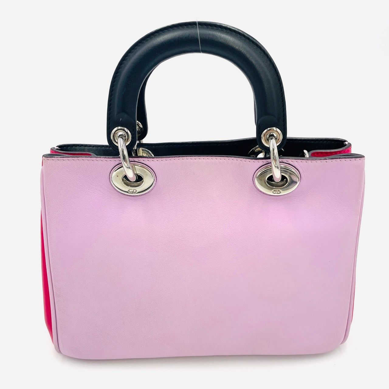 【美品】Dior ディオリッシモ 2wayハンド ショルダー レザー ピンク クリスチャンディオール ディオリッシモ レザー 2WAY