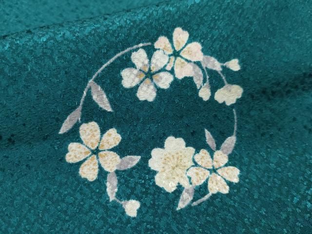 平和屋着物▽小紋 単衣 竹文 洗える着物 AAAU1133iu