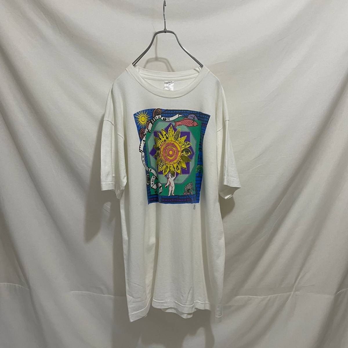 80s 90s アートT ART ヴィンテージT シングルステッチ XL - メルカリ