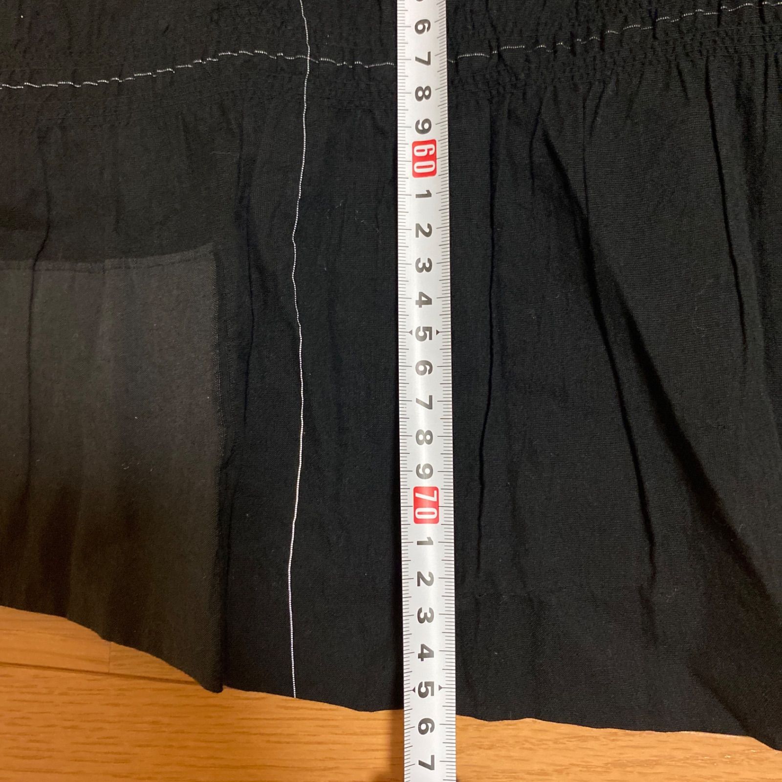 慈雨 日本製 フレアスカート サイズ40 黒 - メルカリ 