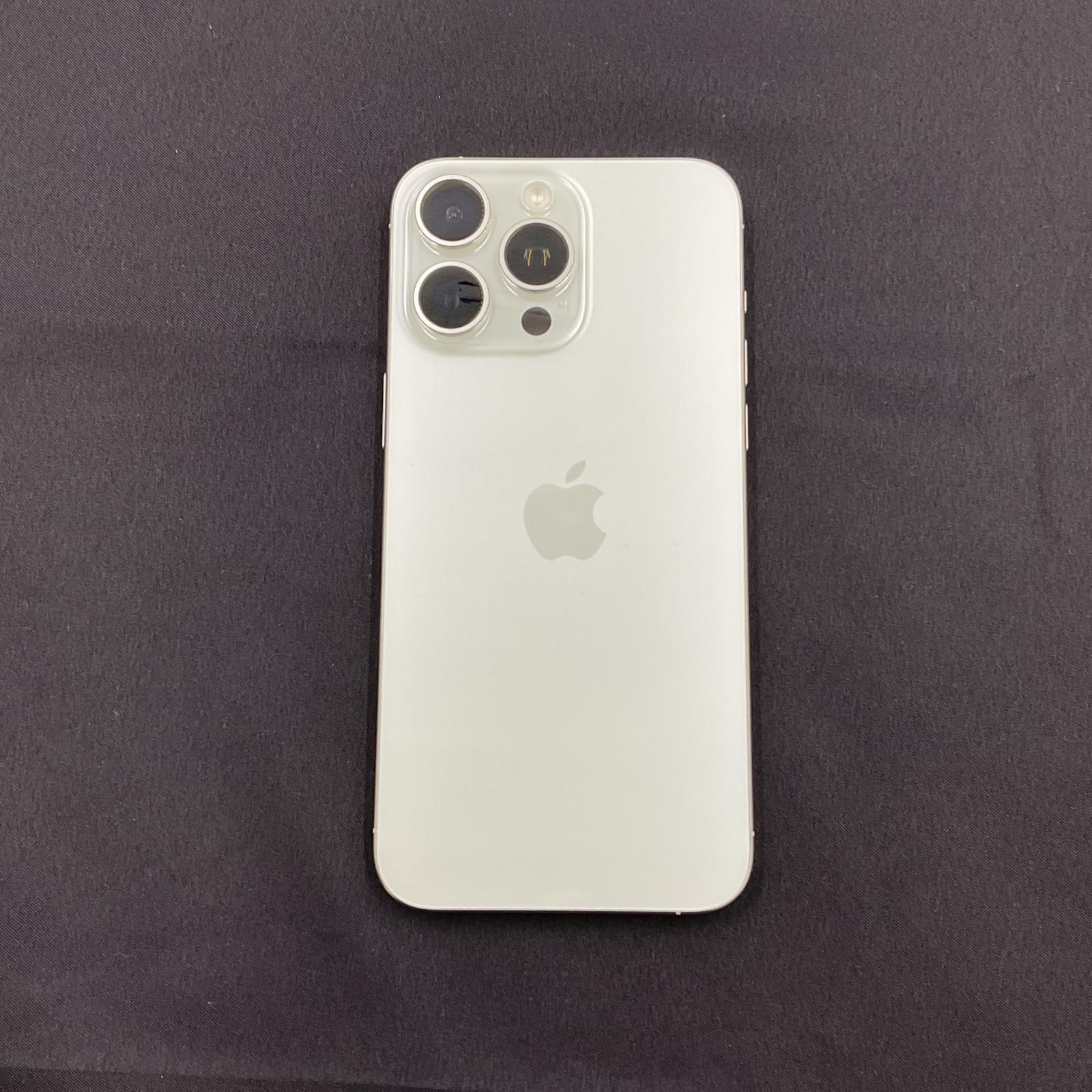 【全額保証有】【即納】Apple iPhone 15 Pro Max ホワイトチタニウム バッテリー100% 付属品完備 【動作良好】