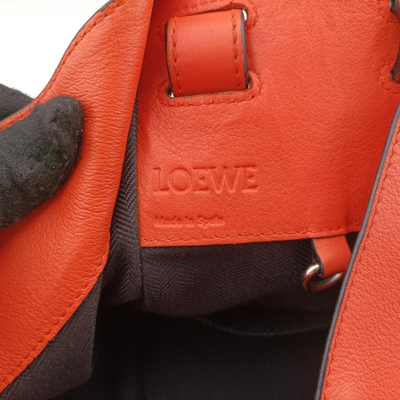 ロエベLoeweハンモックオレンジレザー061607