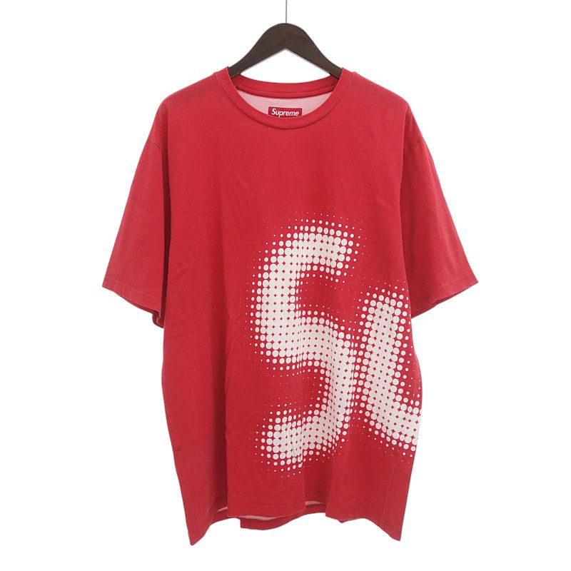 美品 Supreme Halftone S/S Top レッド 24ss シュプリーム/SUPREME 24SS Halftone S/S TOP Tee 半袖 Tシャツ