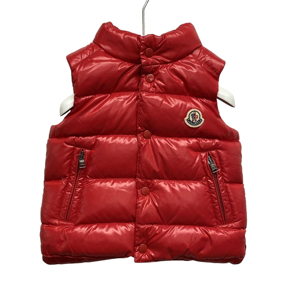 モンクレール ダウンベスト サイズ12|18 ユニセックス BERNARD H29511A00014 レッド 子供服|ベビー|サイズ 80cm|春|秋 ダウン