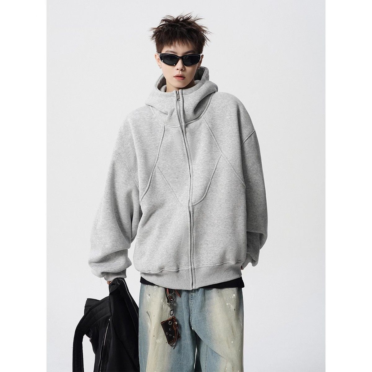 HIDE フード付きパーカー 美品】hide MISERY フード付きパーカー 黒