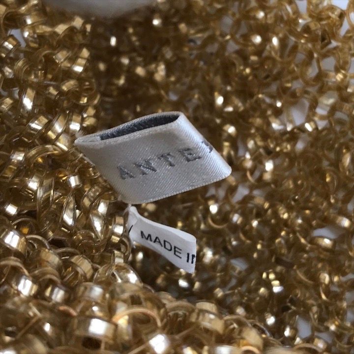 美品 ANTEPRIMA アンテプリマ ワイヤー ハンド バッグ ゴールド