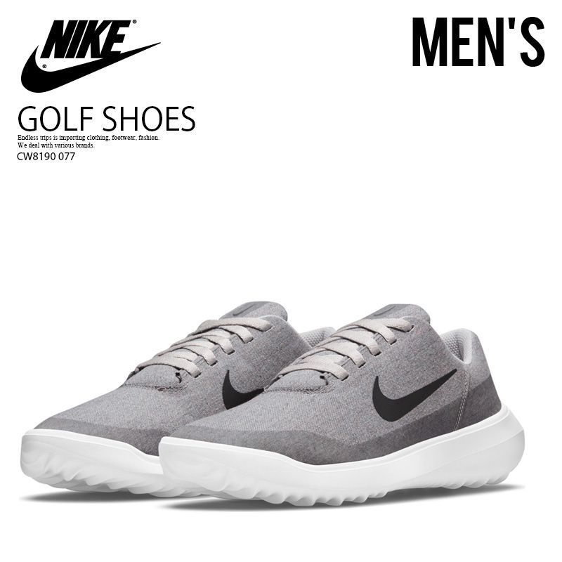 NIKE ナイキ スパイクレス ゴルフシューズ VICTORY G LITE (ビクトリー ジー ライト) メンズ NEUTRAL GREY/BLACK-WHITE グレー/ブラック/ホワイト CW8190 077