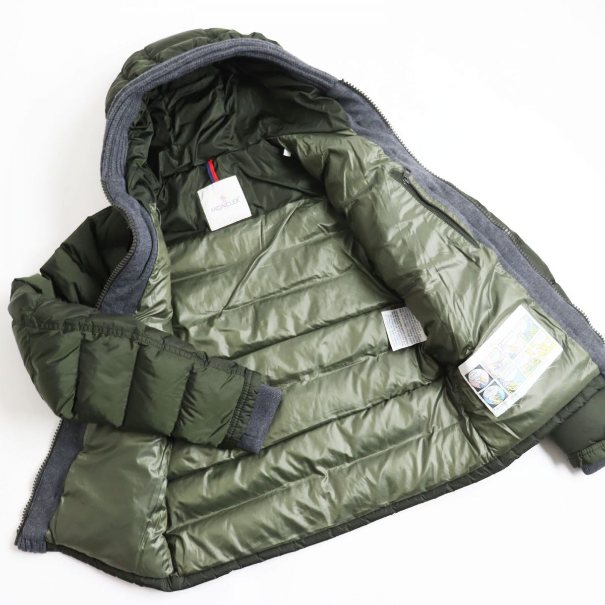 美品 MONCLER ROUMUALD ブラウン＆グレー サイズ0-