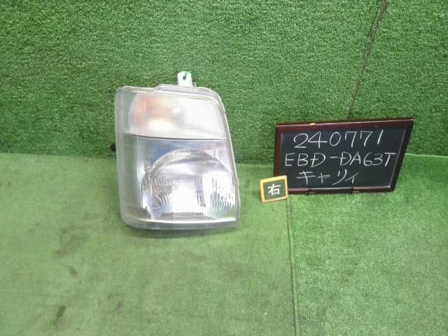 キャリィ EBD-DA63T 右ヘッドランプ ヘッドライト コイト100-59114 運転席側 35120-67H10 自社品番240771