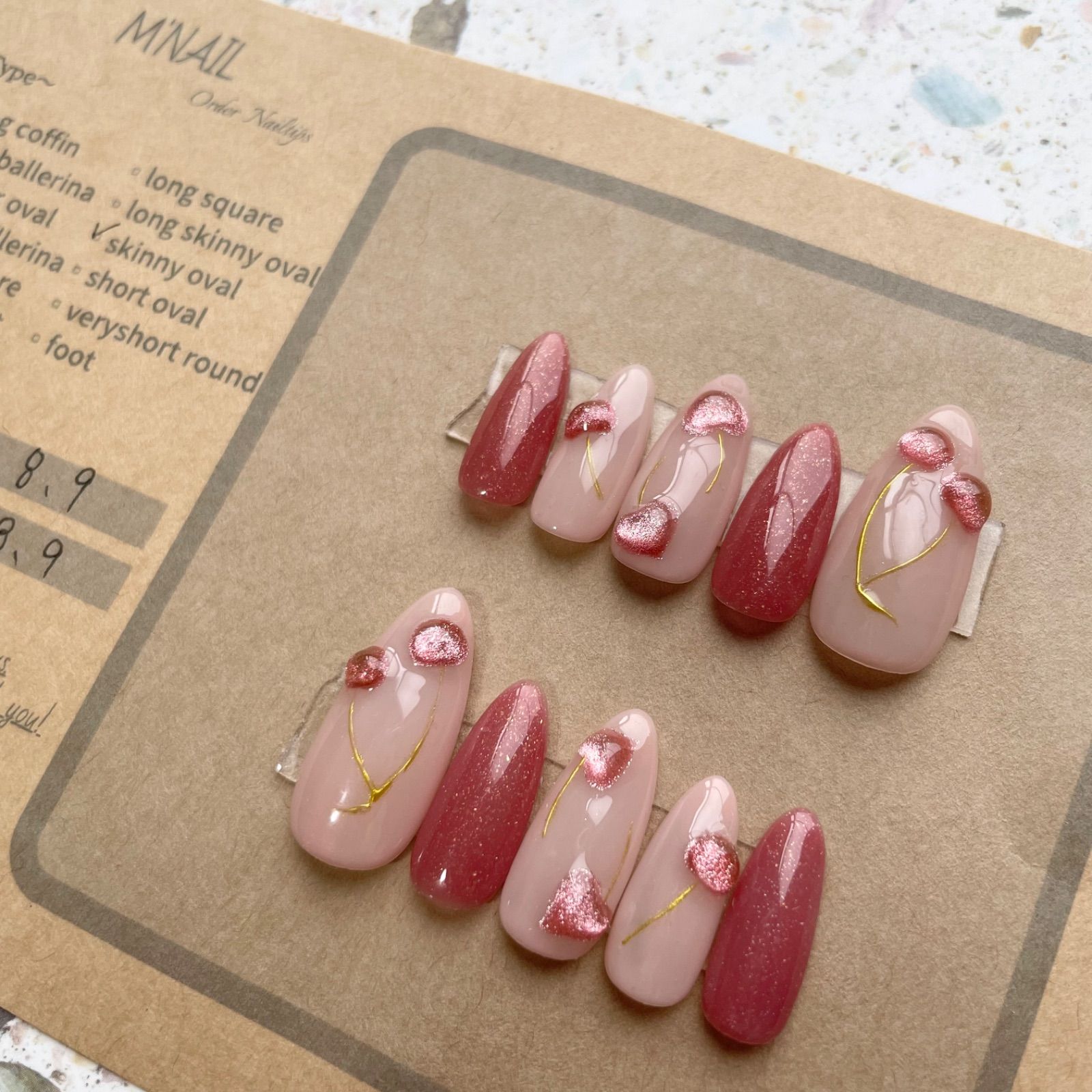 No.29 フルーツ さくらんぼ ネイルチップ - メルカリ