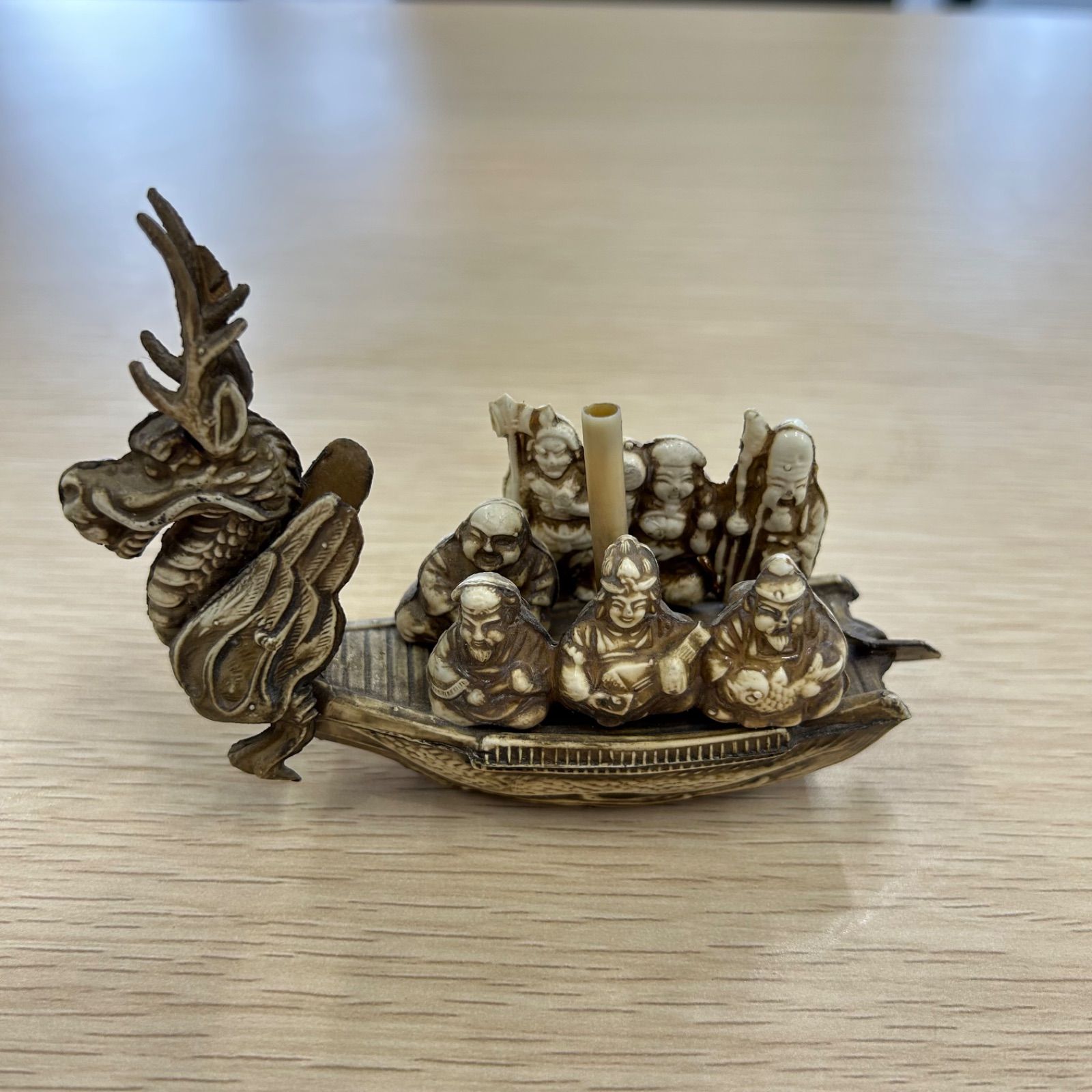 七福神　縁起物　骨董品　昭和初期　風水　希少 昭和レトロ 七福神 縁起物 開運 掛軸 茶掛 骨董品 絵画 日本画