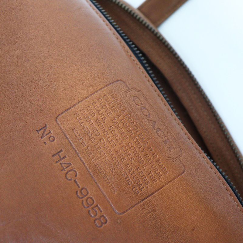 コーチ COACH 9958 レザーハンドバッグ トートバッグ/ブラウン