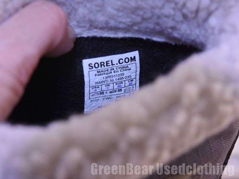 メンズ ソレル SOREL スノーブーツ ナイロン グレー 40 25cm Z013