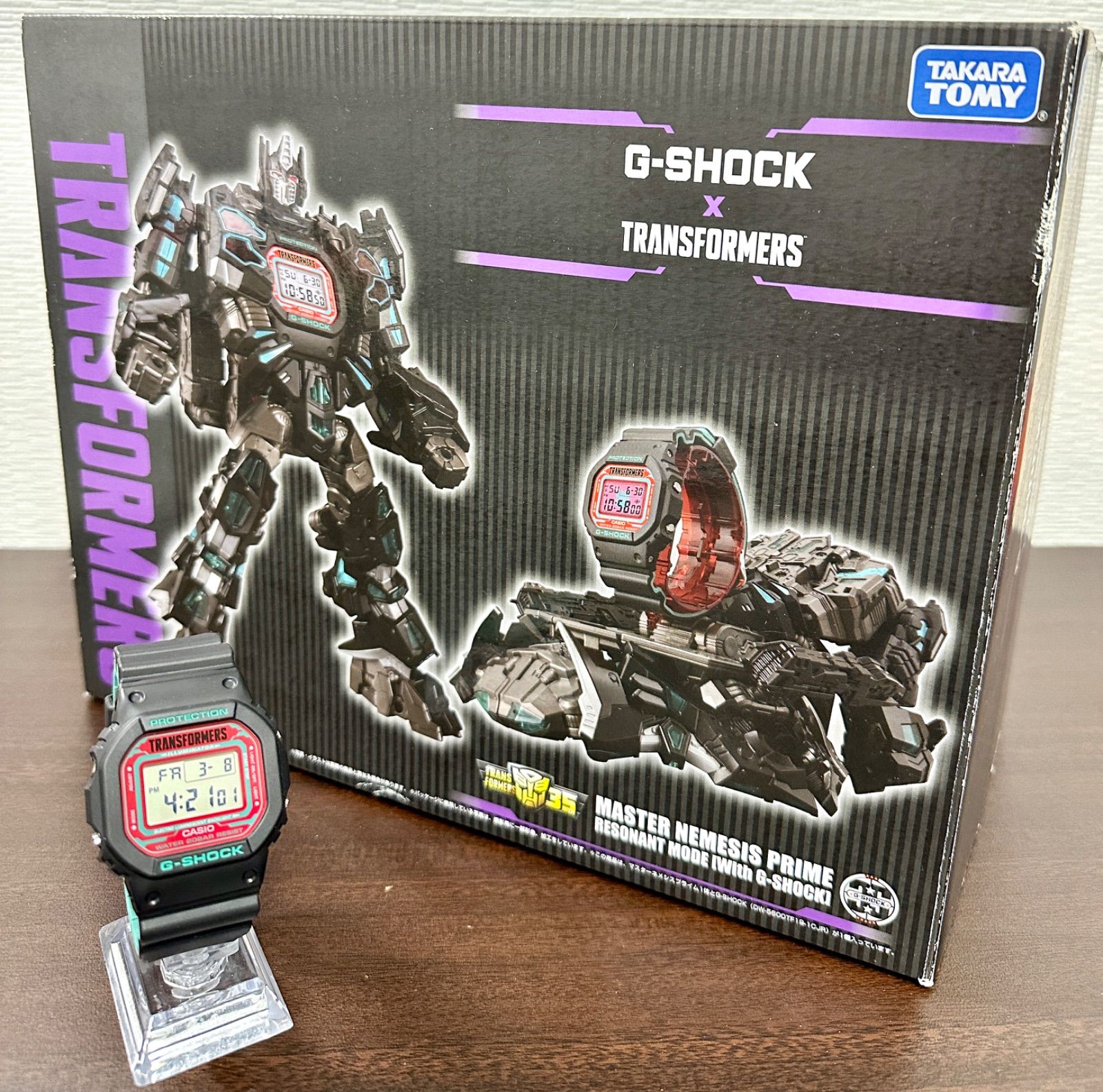 新品未使用品 CASIO カシオ タカラトミー G-SHOCK Gショック DW-5600VT トランスフォーマー マスターネメシス デジタル 付属品  箱 保証書 取扱説明書 模型 時計 - メルカリ