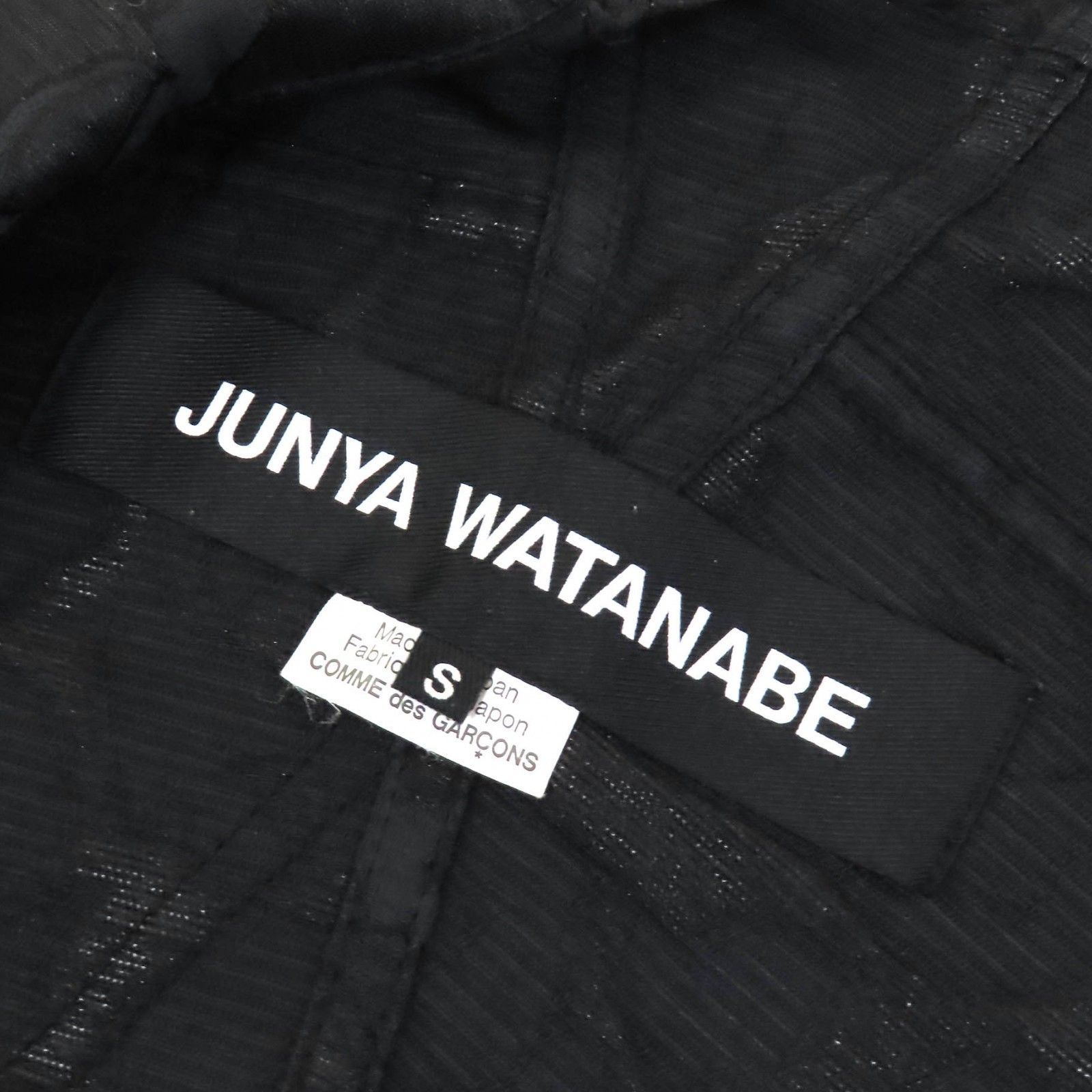 JUNYA WATANABE JA-BO27 デザインシャツ XS 黒 極美品 JUNYA WATANABE JA-BO27 デザインシャツ XS 黒 極美品 美品