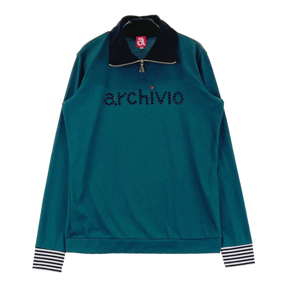 ARCHIVIO アルチビオ ジップジャケット グリーン系 サイズ:38 ARCHIVIO アルチビオ ジップジャケット グリーン系 サイズ:38