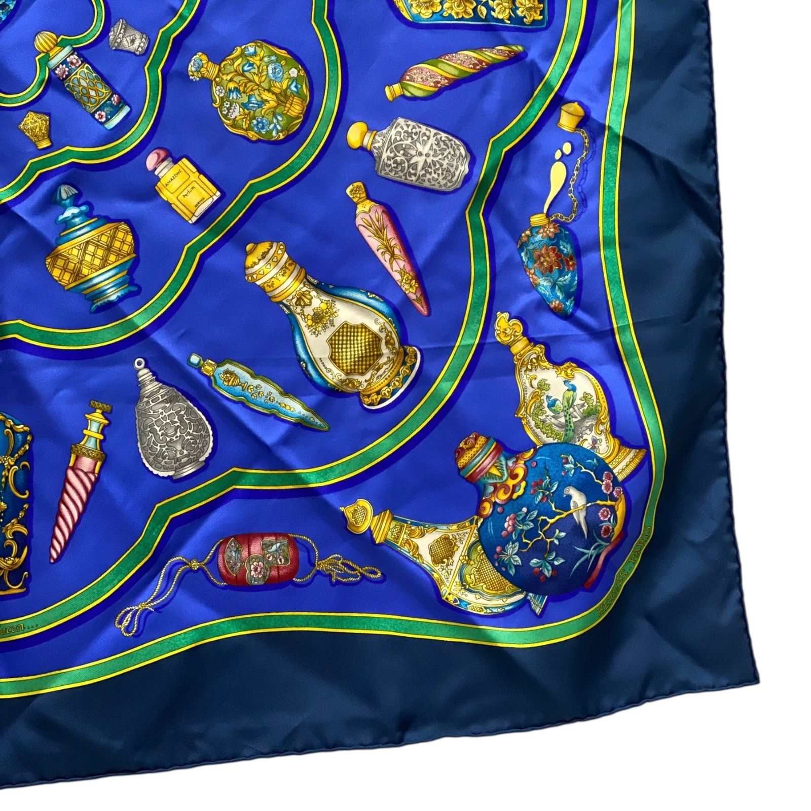 エルメス カレ90 Qu importe le flacon シルクスカーフ 香水瓶 HERMES