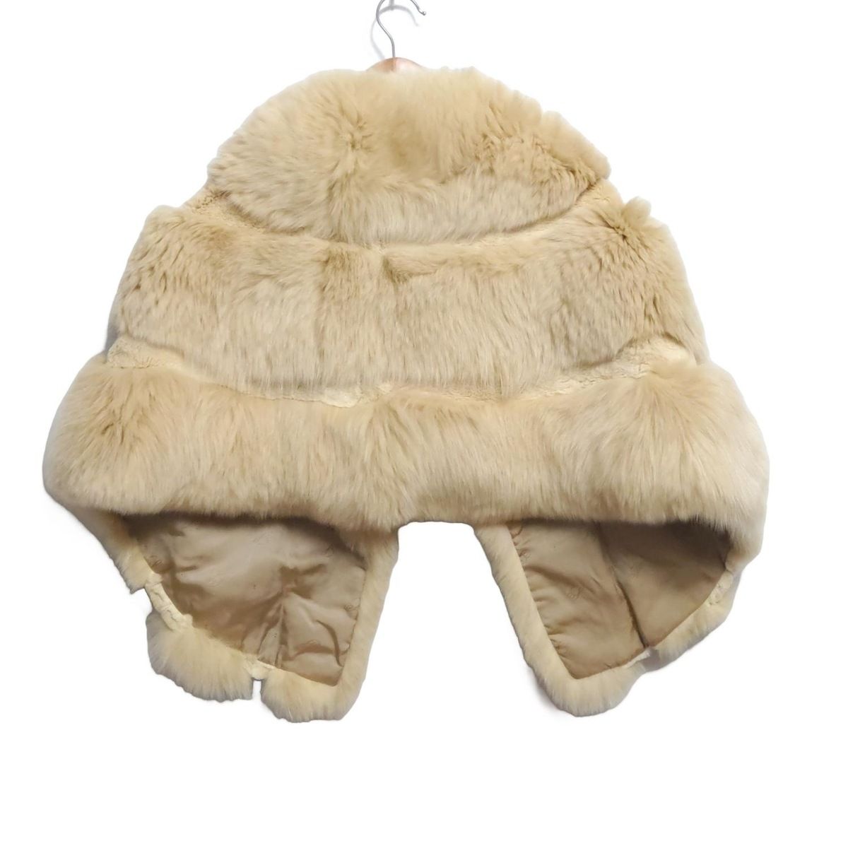 SALOTTO サロット マフラー - ベージュ ティペット フォックス ラビット