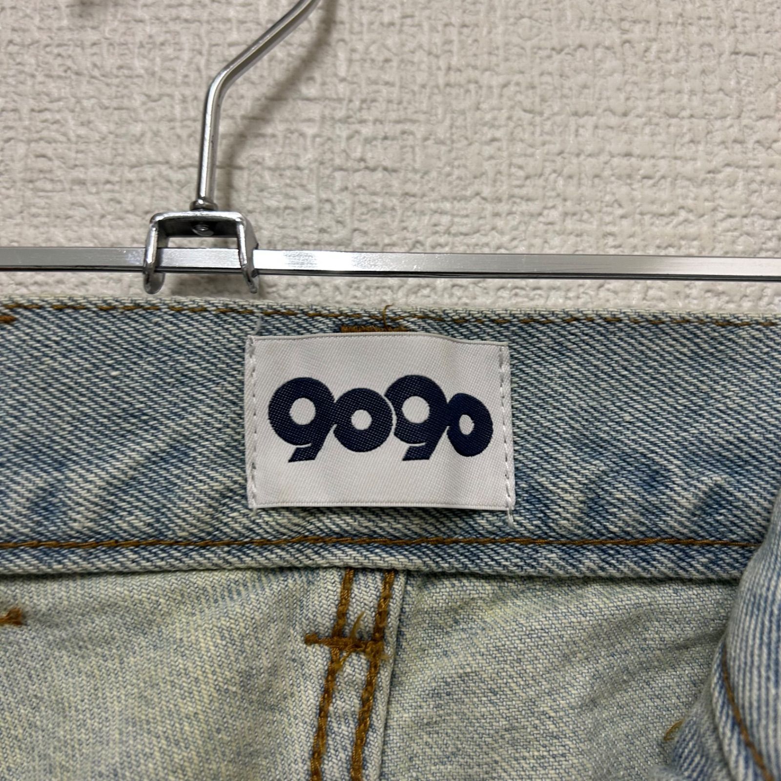 9090 ワイドデニムパンツ バギーシルエット ライトブルー 糀谷店 