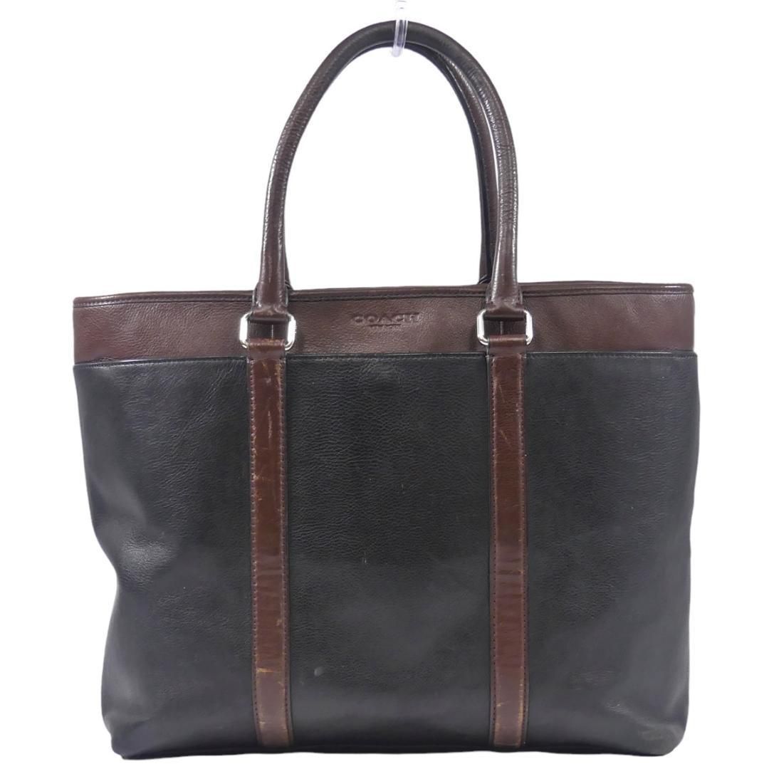 ビジネスバッグ 本革 COACH レザー メンズ コーチ 通勤 黒 JJ97