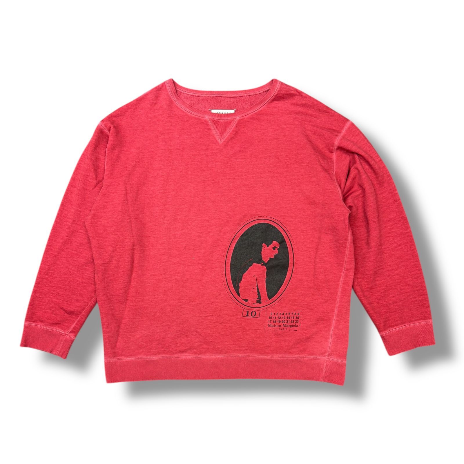 マルジェラ　margiela プリント　オーバーサイズ　スウェット　トレーナー マルジェラmargiela プリントオーバーサイズスウェットトレーナー