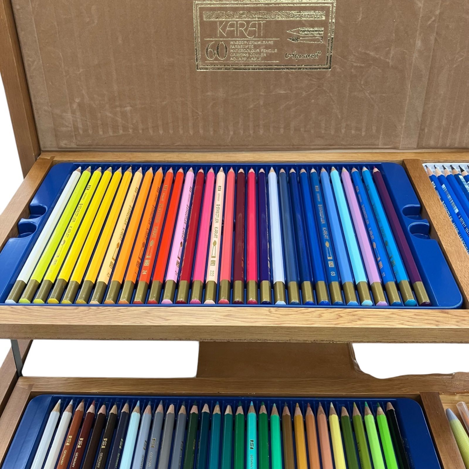 186000 現状品 STAEDTLER ステッドラー 60色 カラト アクェレル水彩色