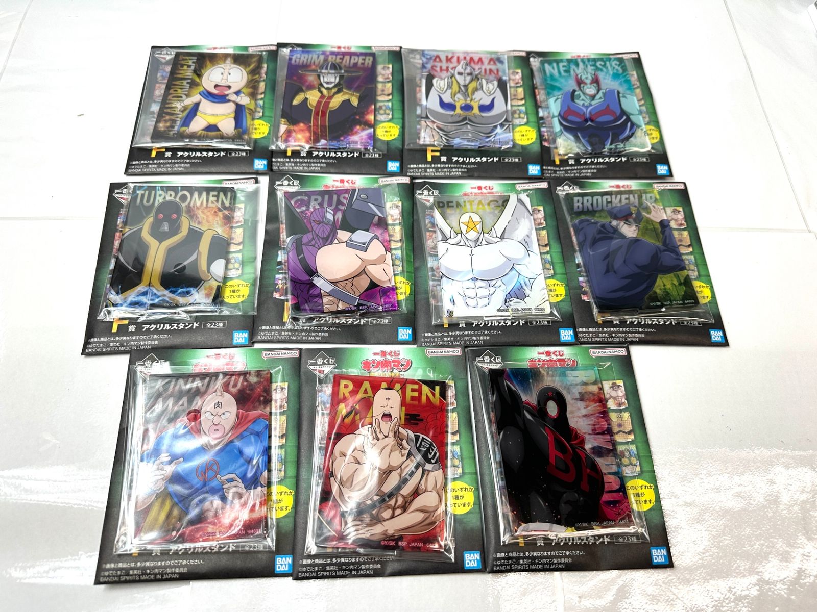 内装未開封品 一番くじ キン肉マン F賞 アクリルスタンド 11種