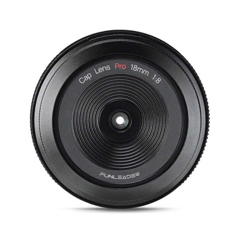 送料無料 ♥ 未開梱 FUNLEADER ボディキャップレンズ 富士フイルムXマウント ブラック CAPLENS Pro 18mm f|8 FL188X Pro