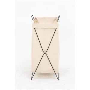 ランドリーバスケット 洗濯かご 幅37cm アイボリー 6個セット 横型取手付き スチール 脱衣所 洗面所 代引不可 WWW_IBETON_RU