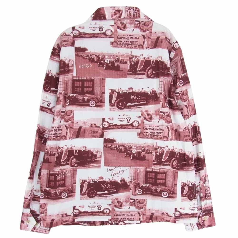 オールドクロウ OLD CROW OC-20-SS-07 プリント 総柄 オープンカラー