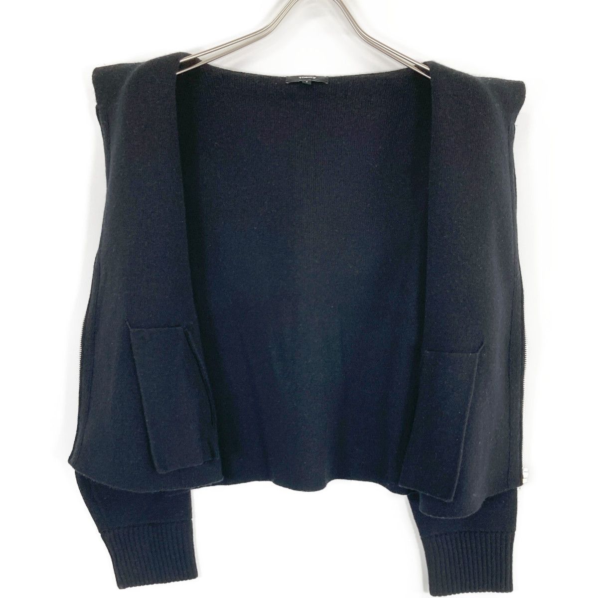 美品/23年製 Theory セオリー 01-3403710 カシミア混 ジップ ニットパーカー/ トップス S ホワイト レディース Theory セオリー 【美品/23年製】01-3403710 カシミア混 ジップ