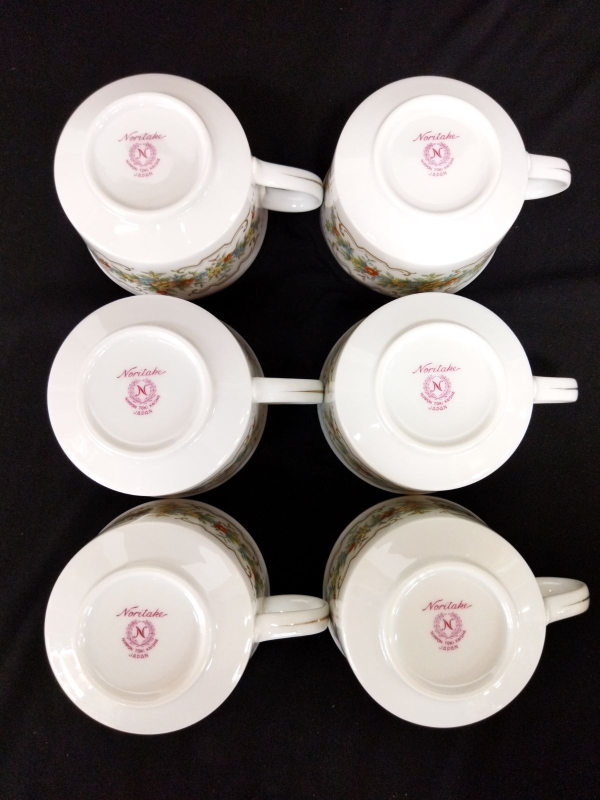 NORITAKE ノリタケ カップ・ソーサー 花柄 カップ6客 ソーサー6枚 6客 