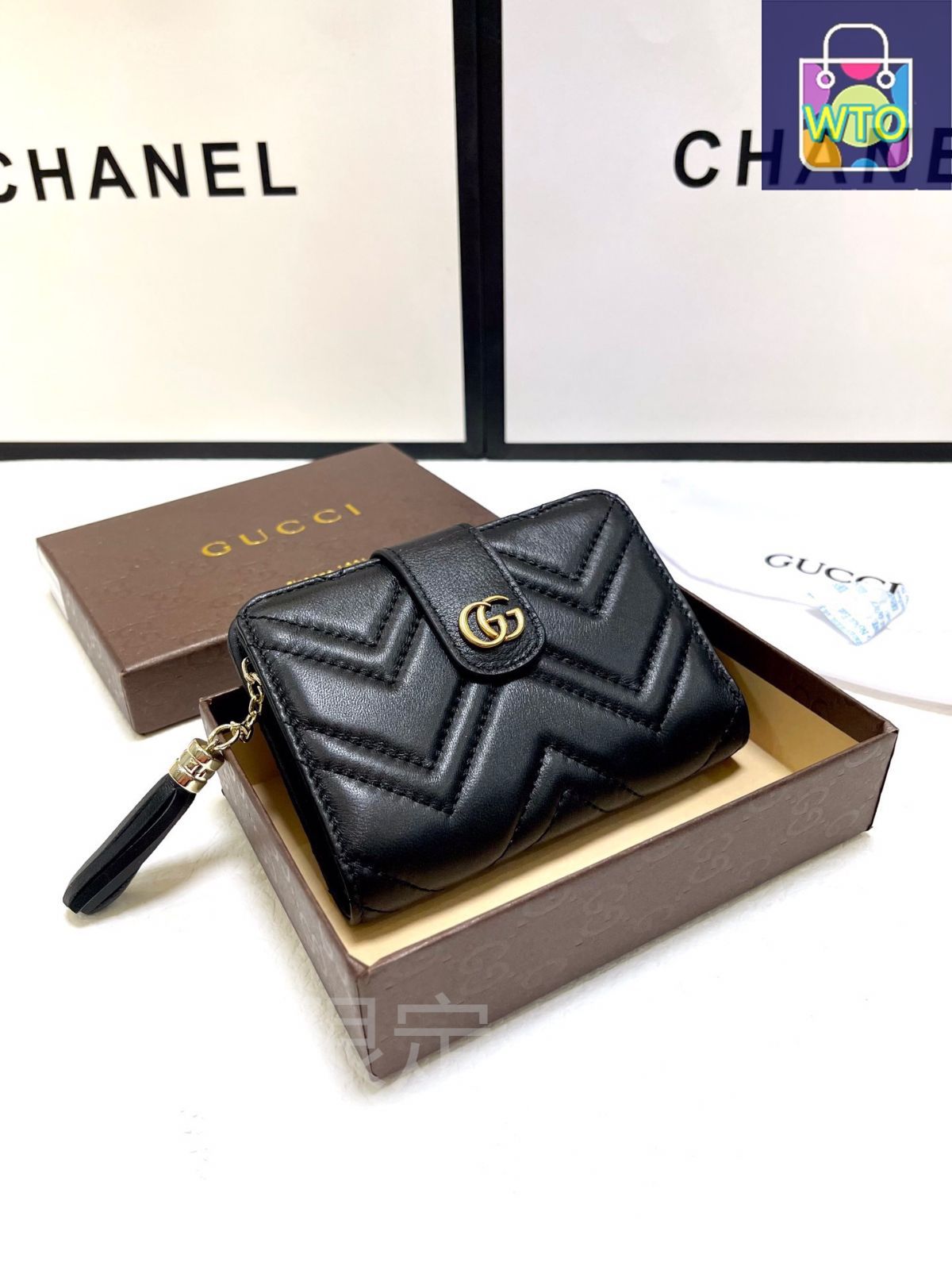 GUCCI ショートウォレット 今日特価】Gucci グッチ 新しい三つ折りショートウォレット 輸入