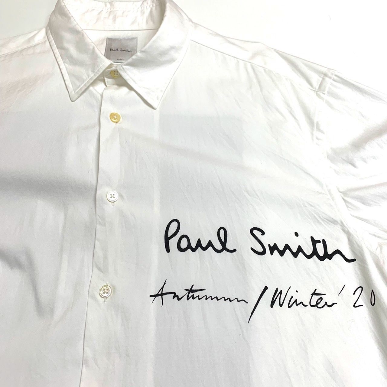 【Paul Smith】ポールスミス/ロゴプリントシャツ/Lサイズ/203320