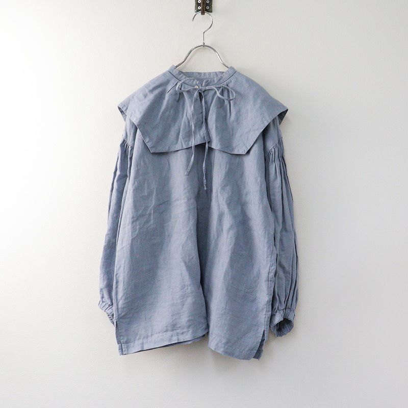 2022AW ネストローブ nest Robe リネン付け襟セーラーブラウス F