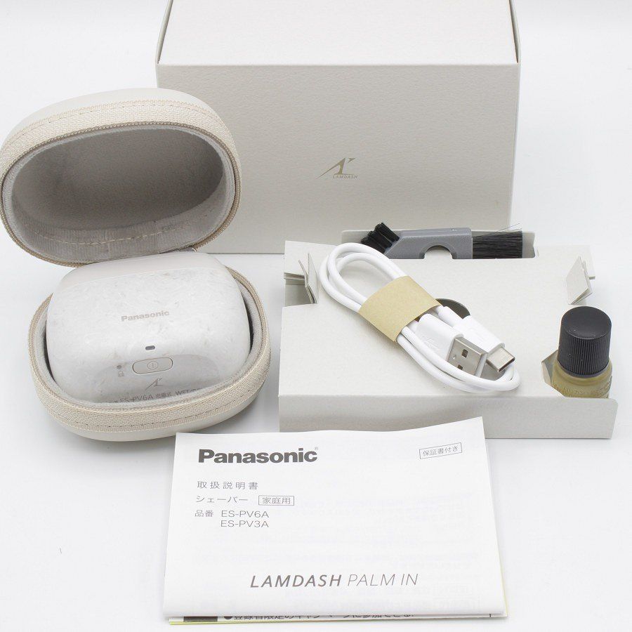 新品】パナソニック ラムダッシュ パームイン ES-PV6A-W