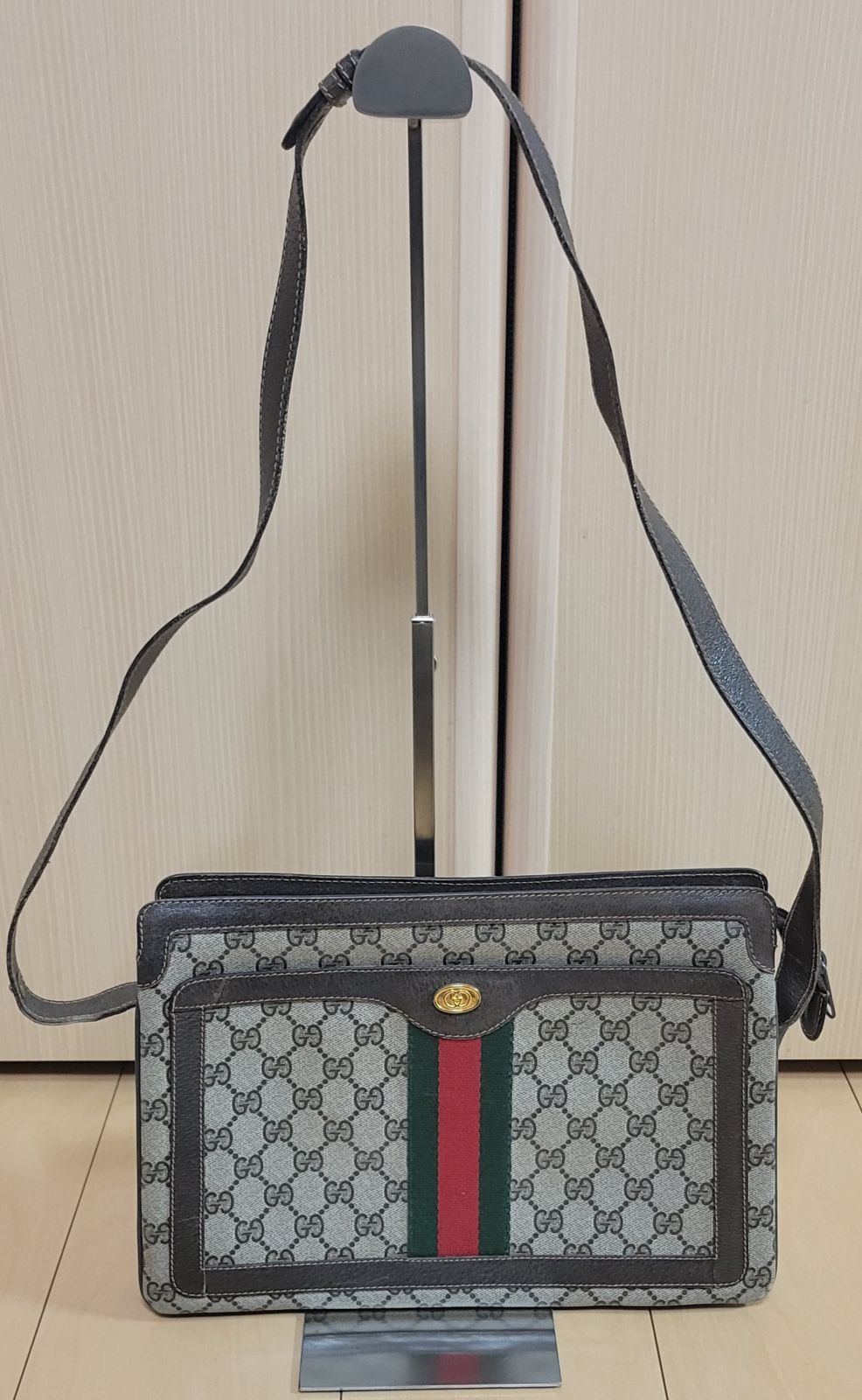 GUCCI オールドグッチ GGスプリーム ショルダーバッグ 2way シェリー