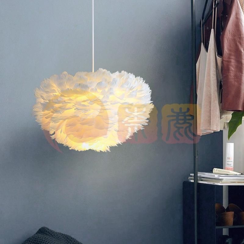ペンダントライト 北欧 吊下げ 天井照明 LED 間接照明 羽 雲 かわいい おしゃれ 1灯 北欧 羽毛 LED電球 子供部屋 ダイニング リビング ベッ