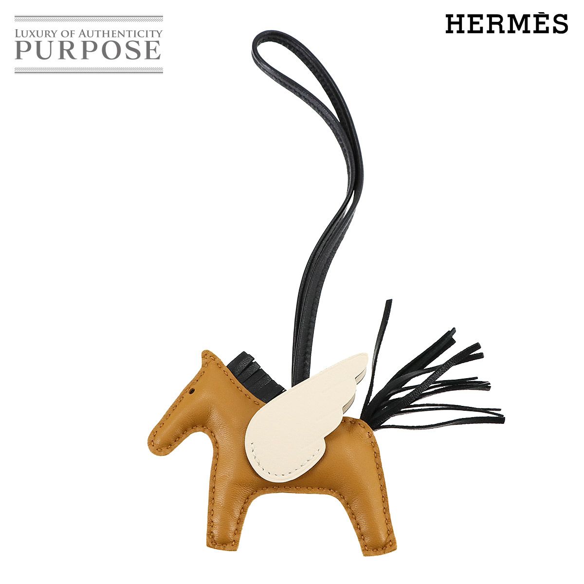 エルメス HERMES ロデオ ペガサス PM バッグ チャーム アニューミロ セサミ ブラック ナタ Z刻印 Rodeo Pegasus 90281911