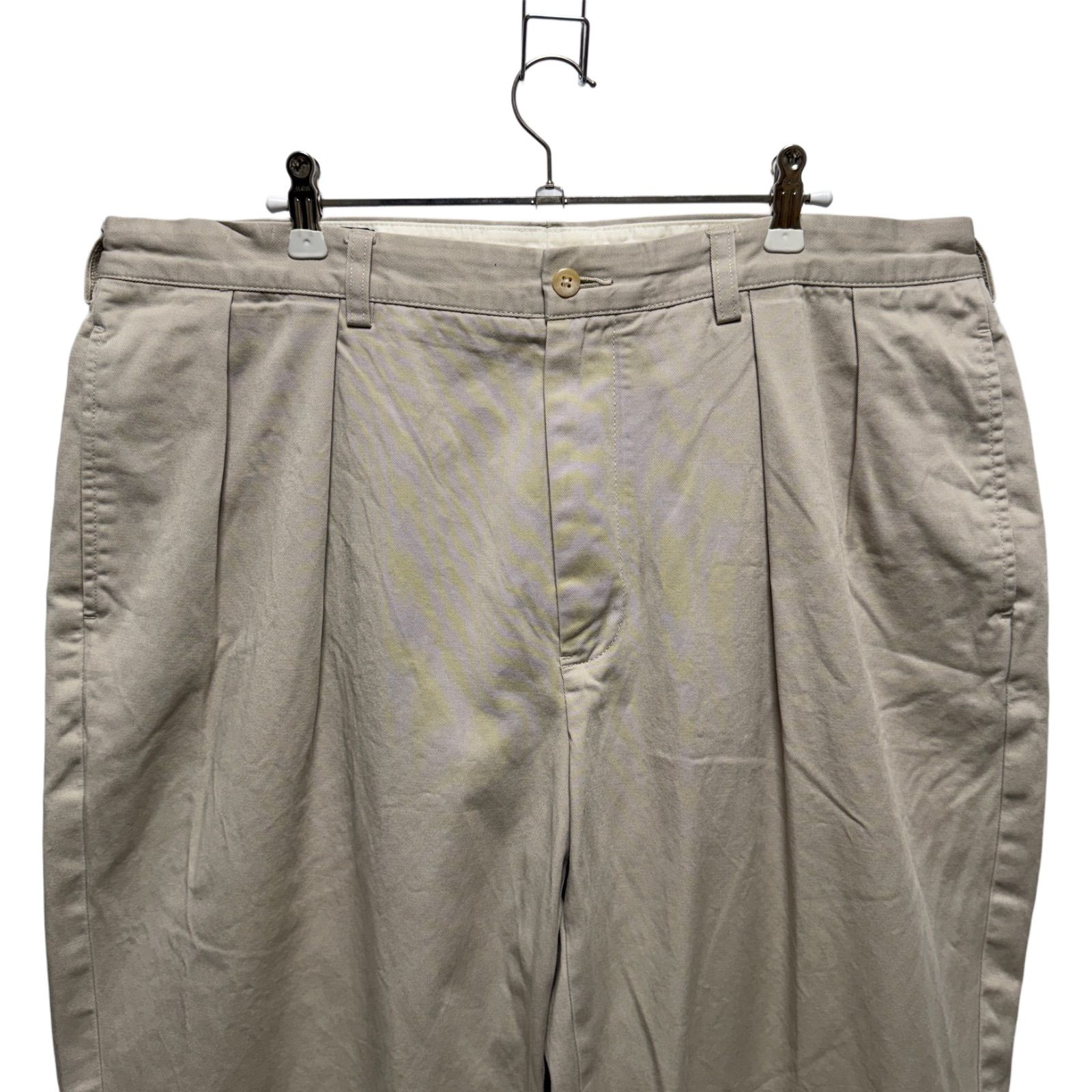 USA製 90s ポロラルフローレン ポロチノ　ANDREW　アイボリー　W38 90s POLO RALPH LAUREN チノパン W38 L32 太めシルエット ポロ ラルフ