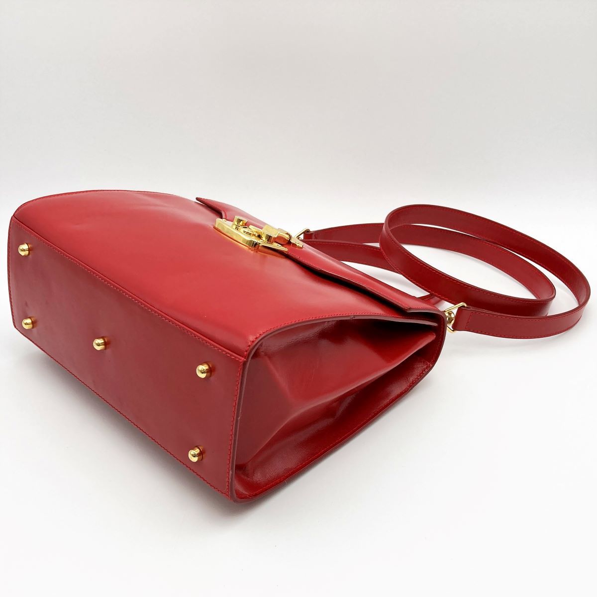 美品 GUCCI グッチ レディロック ショルダーバッグ ハンドバッグ 2WAY 