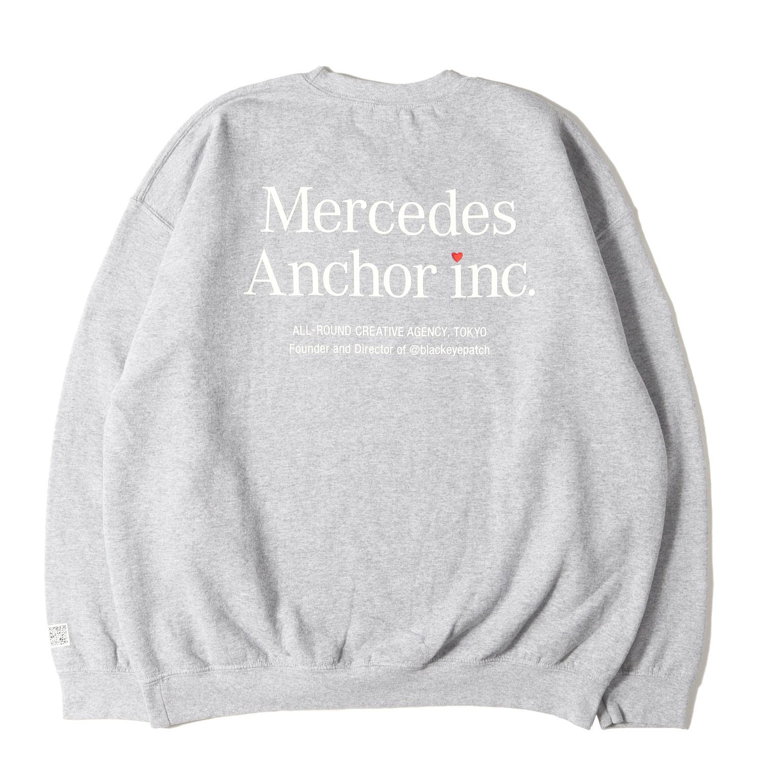 MERCEDES ANCHOR INC メルセデスアンカーインク スウェット グレー サイズ:XL | ハートロゴ クルーネック スウェットシャツ (V-day crew sweat) | トップス トレーナー【メンズ】【中古】【K4584】 MERCEDES ANCHOR INC メルセデスアンカーインク スウェット グレー