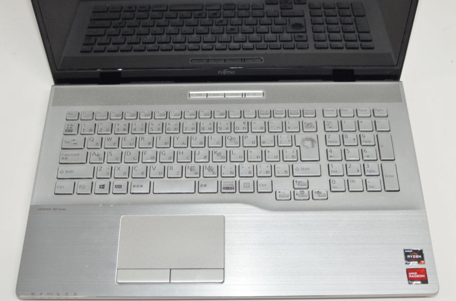 中古ノートパソコン 富士通 NH77/F3 AMD Ryzen 7 5700U 爆速SSD256GB+HDD1TB メモリー16GB 17.3インチ 無線内蔵 WEBカメラ DVDマルチ Win11 中古ノートパソコン 富士通 NH77/F3 AMD Ryzen 7 5700U 爆速SSD256GB+