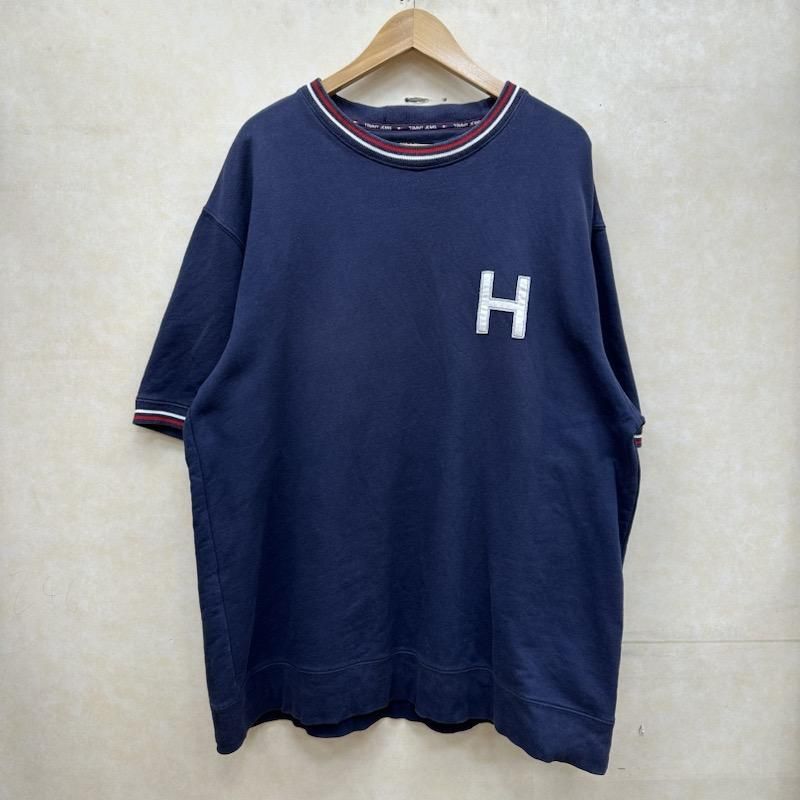 TOMMY JEANS トミー ジーンズ トレーナー 半袖 90s 00s ワンポイントロゴ ショートスリーブスウェット