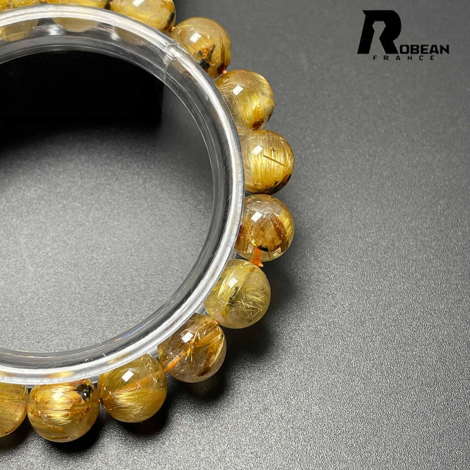 逸品 EU製 定価10万円☆ROBEAN・太陽花タイチンルチル☆黄金針
