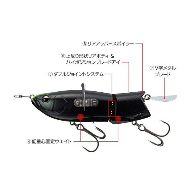 エバーグリーン オッタークローラー #655 菊元ブラック | 釣具